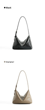 Full Grain Vegetable Tanned Leather Hobo Bag Vintage Underarm Shoulder Bag Large Capacity Crossbody Bag 