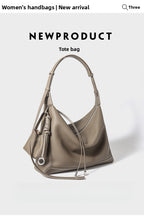 Genuine Leather Underarm Bag Small Batch Shoulder Bag Large Capacity Tote for Women 