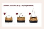 Suede Leather Bucket Bag Chain Strap Shoulder Crossbody Bag Large Capacity Top Handle Work Tote 