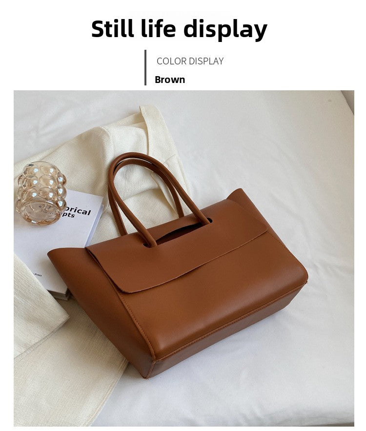 Vintage Tote Bag for Women Large Capacity Handbag Oversized Leather Shopper 