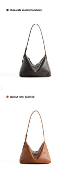 Full Grain Vegetable Tanned Leather Hobo Bag Vintage Underarm Shoulder Bag Large Capacity Crossbody Bag 