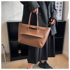 Vintage Tote Bag for Women Large Capacity Handbag Oversized Leather Shopper 