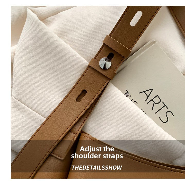 Single Shoulder Crossbody Womens Bag Large Capacity Minimalist Bucket 