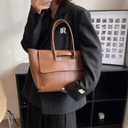 Vintage Tote Bag for Women Large Capacity Handbag Oversized Leather Shopper 