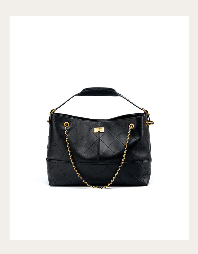 Suede Leather Bucket Bag Chain Strap Shoulder Crossbody Bag Large Capacity Top Handle Work Tote 