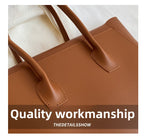 Vintage Tote Bag for Women Large Capacity Handbag Oversized Leather Shopper 
