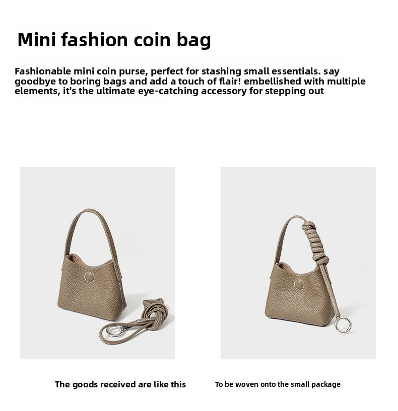 Genuine Leather Underarm Bag Small Batch Shoulder Bag Large Capacity Tote for Women 