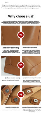 Genuine Leather Bucket Bag Large Capacity Tote Shoulder Crossbody Bag for Women 