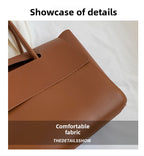 Vintage Tote Bag for Women Large Capacity Handbag Oversized Leather Shopper 