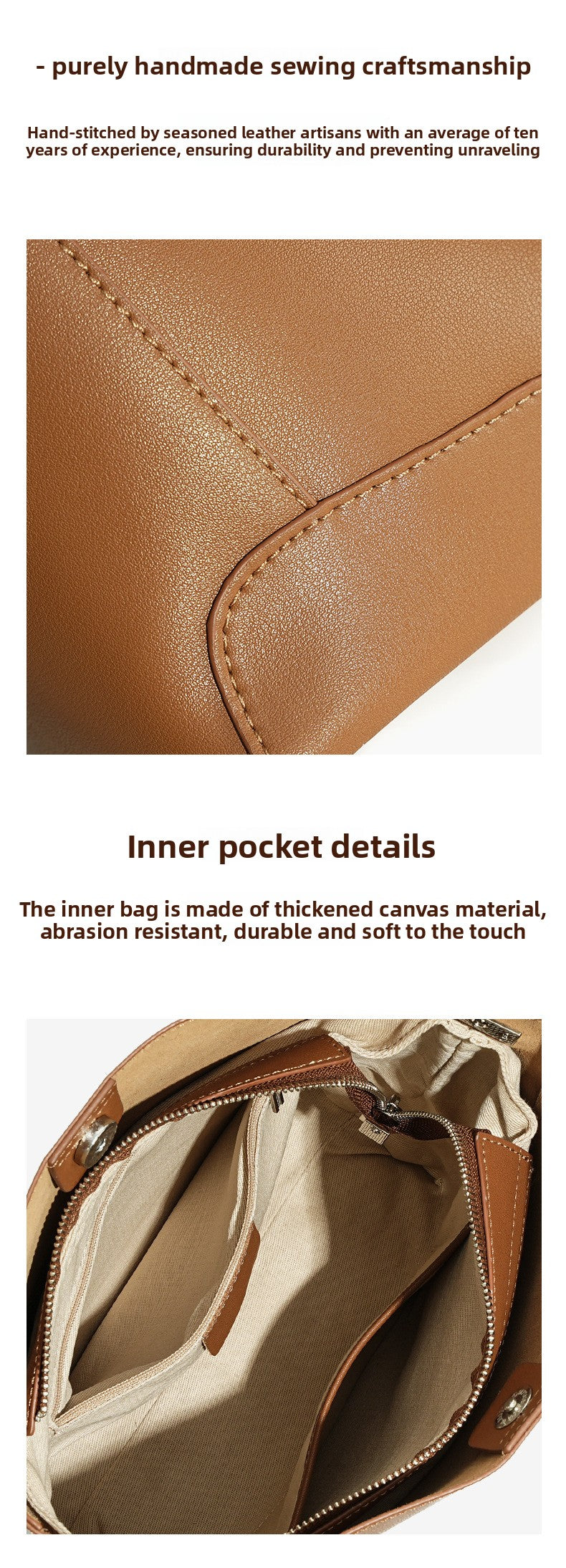 Genuine Leather Bucket Bag Large Capacity Tote Shoulder Crossbody Bag for Women 