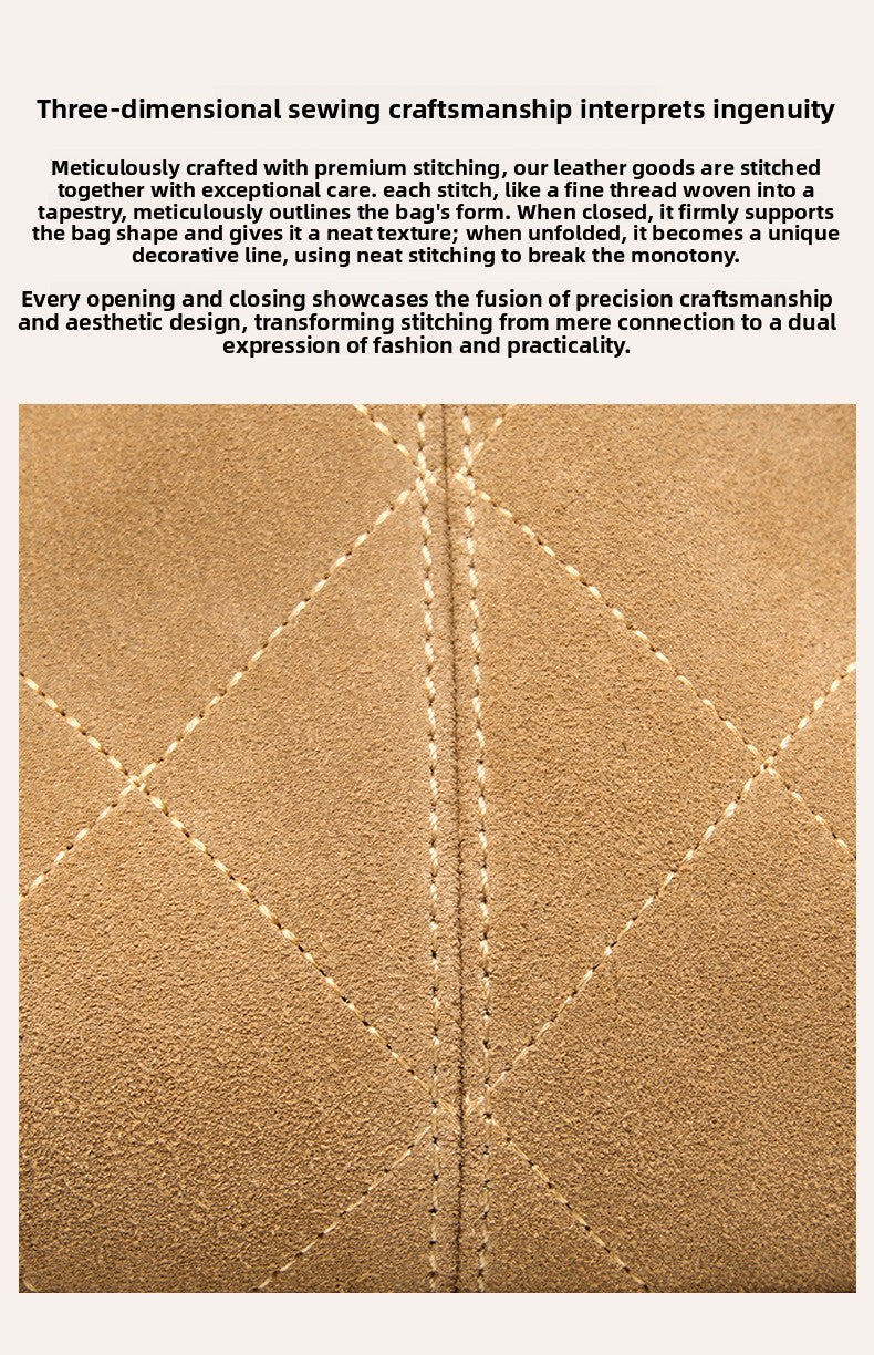 Suede Leather Bucket Bag Chain Strap Shoulder Crossbody Bag Large Capacity Top Handle Work Tote 